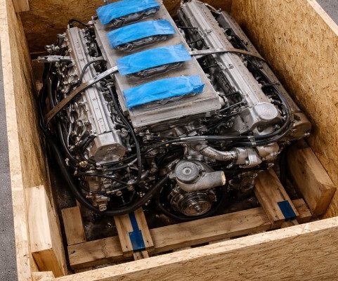 Dry Engine in Crate