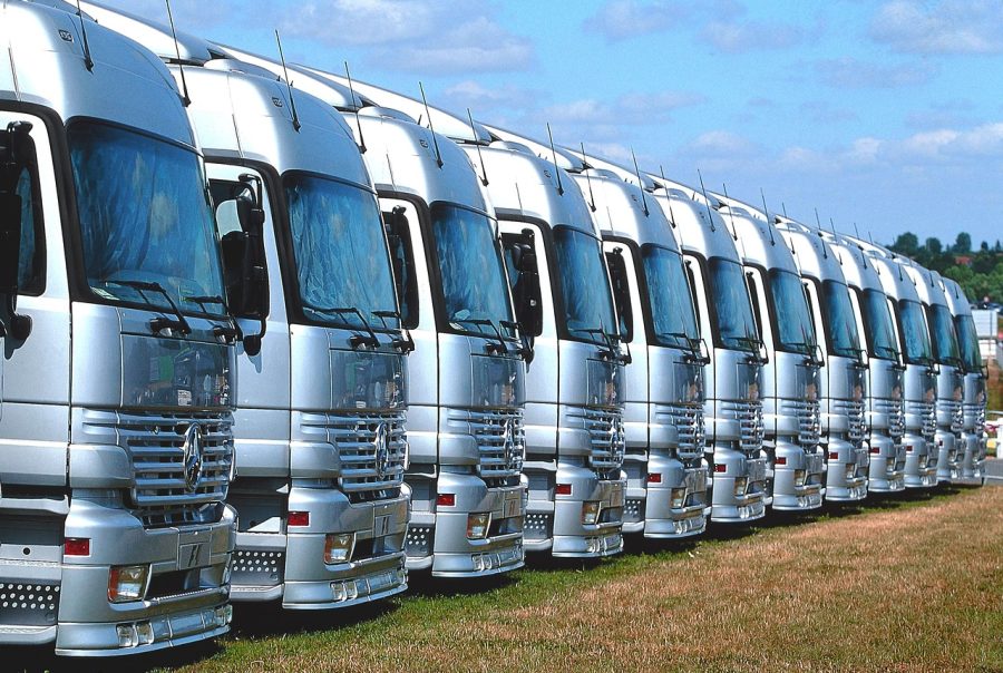 Image of Trucks ready for Groupage shipping