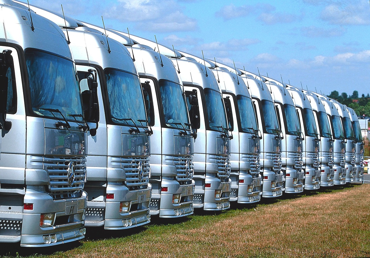 Image of Trucks ready for Groupage shipping