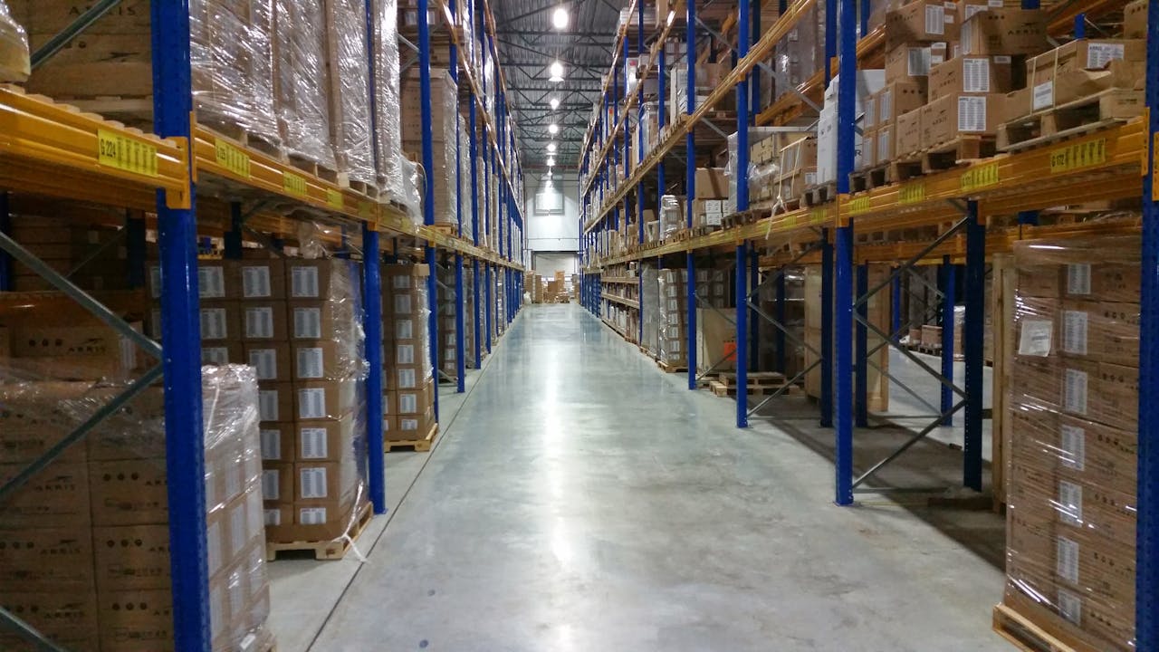 Warehouse prepared for Channel Islands freight shipments