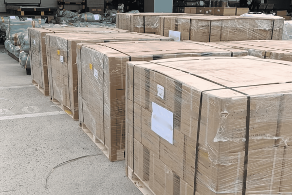 Water Pump Shipment on Pallets